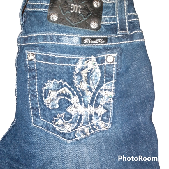 Miss Me signature skinny bejeweled jeans sz 27 - Picture 3 of 3